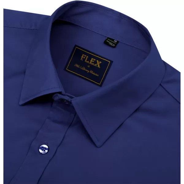 J.VER Boy's Long Sleeve Dress Shirts Solid Stretch Wrinkle-Free Shirt Kids Casual Button Down Shirts