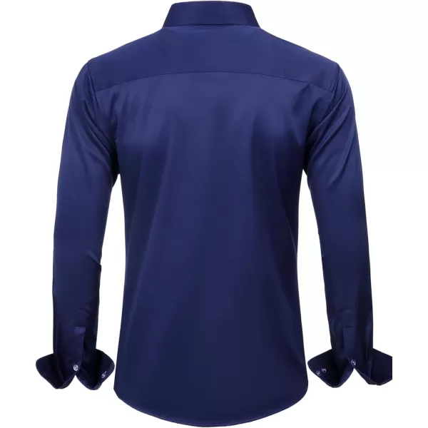 J.VER Boy's Long Sleeve Dress Shirts Solid Stretch Wrinkle-Free Shirt Kids Casual Button Down Shirts