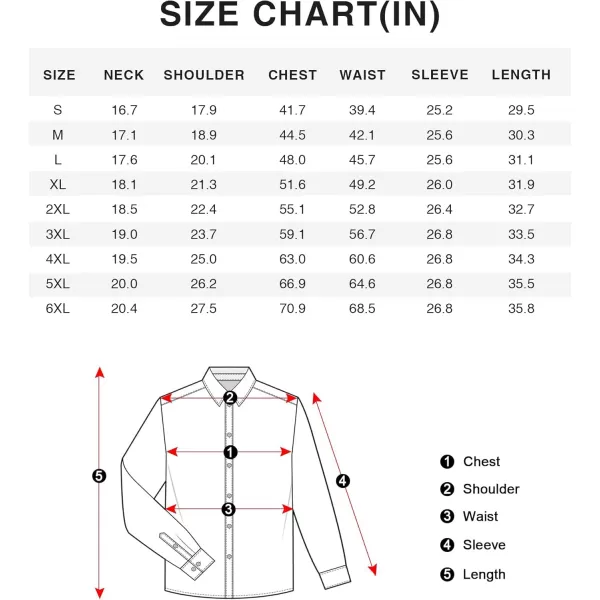 J.VER Men's Dress Shirts Solid Stretch Long Sleeve Formal Tuxedo Shirt Business Casual Button Down Shirts for Wedding Prom