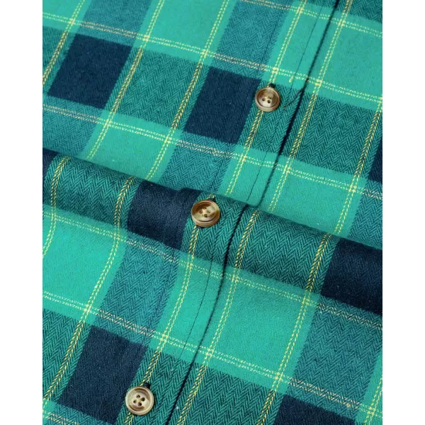 J.VER Men's Flannel Plaid Shirts Long Sleeve Regular Fit Casual Button Down Checkered Buffalo Plaid Shirt for Fall Winter