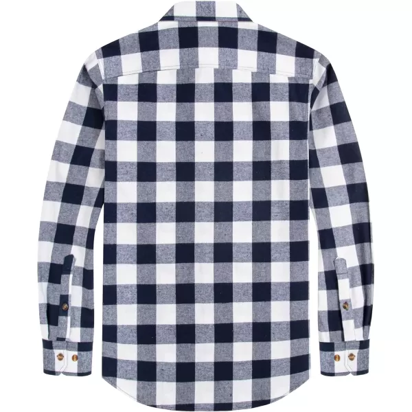 J.VER Men's Flannel Plaid Shirts Long Sleeve Regular Fit Casual Button Down Checkered Buffalo Plaid Shirt for Fall Winter