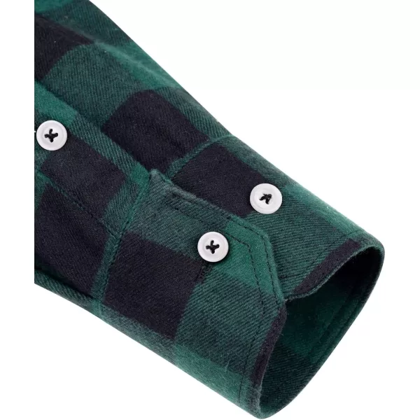 J.VER Men's Flannel Plaid Shirts Long Sleeve Regular Fit Casual Button Down Checkered Buffalo Plaid Shirt for Fall Winter