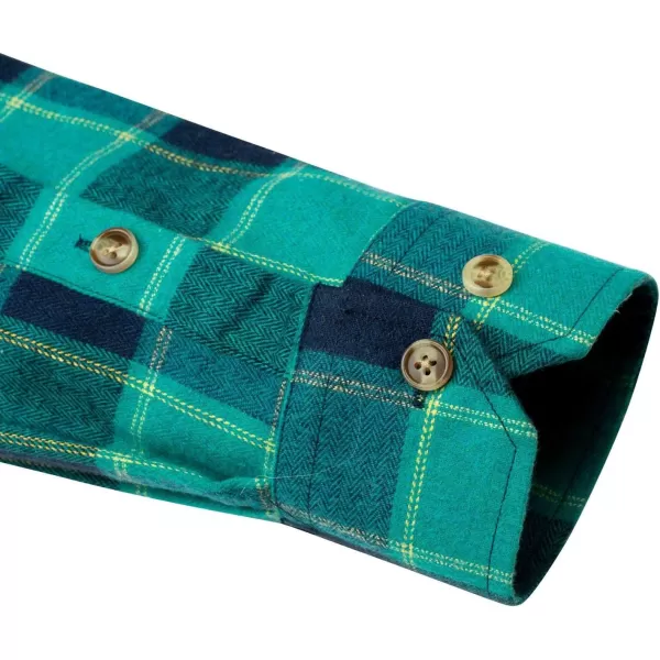 J.VER Men's Flannel Plaid Shirts Long Sleeve Regular Fit Casual Button Down Checkered Buffalo Plaid Shirt for Fall Winter