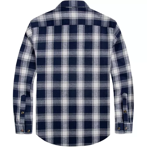 J.VER Men's Flannel Plaid Shirts Long Sleeve Regular Fit Casual Button Down Checkered Buffalo Plaid Shirt for Fall Winter