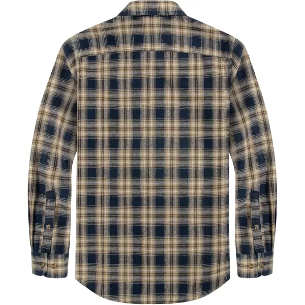 J.VER Men's Flannel Plaid Shirts Long Sleeve Regular Fit Casual Button Down Checkered Buffalo Plaid Shirt for Fall Winter
