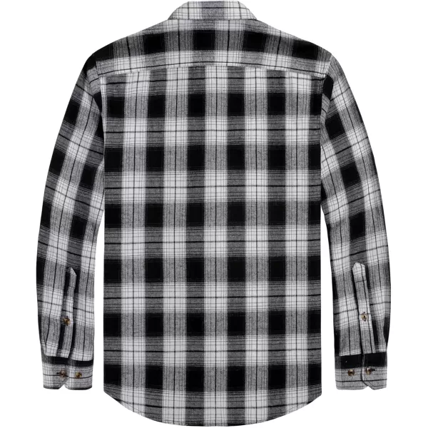 J.VER Men's Flannel Plaid Shirts Long Sleeve Regular Fit Casual Button Down Checkered Buffalo Plaid Shirt for Fall Winter