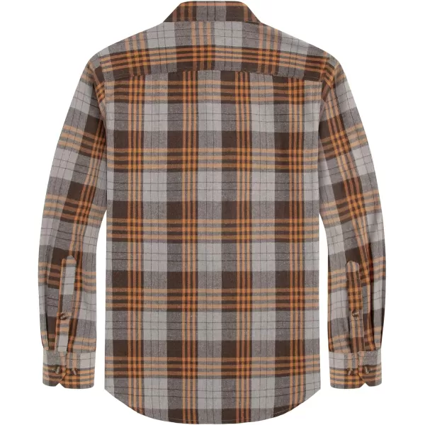 J.VER Men's Flannel Plaid Shirts Long Sleeve Regular Fit Casual Button Down Checkered Buffalo Plaid Shirt for Fall Winter