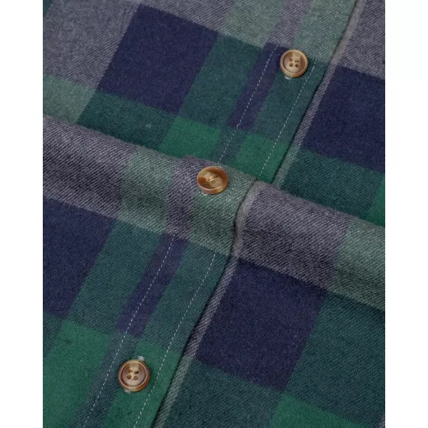 J.VER Men's Flannel Plaid Shirts Long Sleeve Regular Fit Casual Button Down Checkered Buffalo Plaid Shirt for Fall Winter