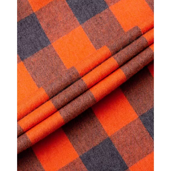 J.VER Men's Flannel Plaid Shirts Long Sleeve Regular Fit Casual Button Down Checkered Buffalo Plaid Shirt for Fall Winter
