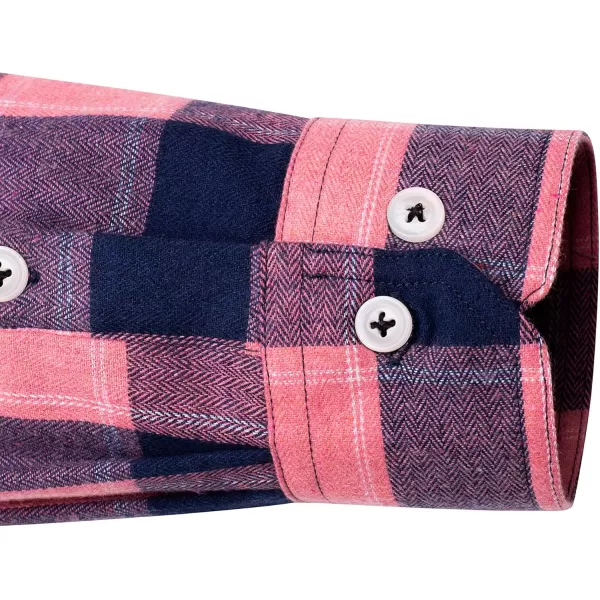 J.VER Men's Flannel Plaid Shirts Long Sleeve Regular Fit Casual Button Down Checkered Buffalo Plaid Shirt for Fall Winter
