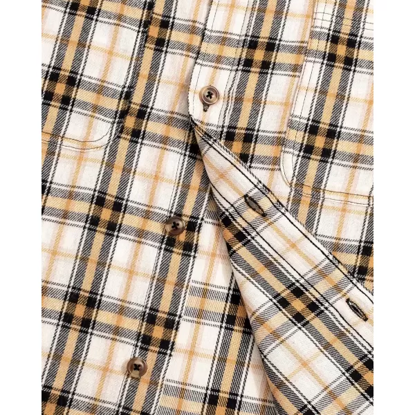 J.VER Men's Flannel Plaid Shirts Long Sleeve Regular Fit Casual Button Down Checkered Buffalo Plaid Shirt for Fall Winter