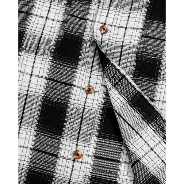J.VER Men's Flannel Plaid Shirts Long Sleeve Regular Fit Casual Button Down Checkered Buffalo Plaid Shirt for Fall Winter