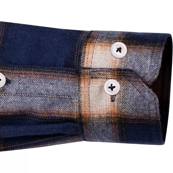 J.VER Men's Flannel Plaid Shirts Long Sleeve Regular Fit Casual Button Down Checkered Buffalo Plaid Shirt for Fall Winter