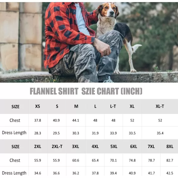 J.VER Men's Flannel Plaid Shirts Long Sleeve Regular Fit Casual Button Down Checkered Buffalo Plaid Shirt for Fall Winter
