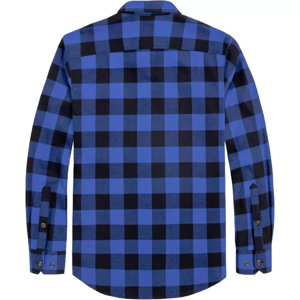 J.VER Men's Flannel Plaid Shirts Long Sleeve Regular Fit Casual Button Down Checkered Buffalo Plaid Shirt for Fall Winter