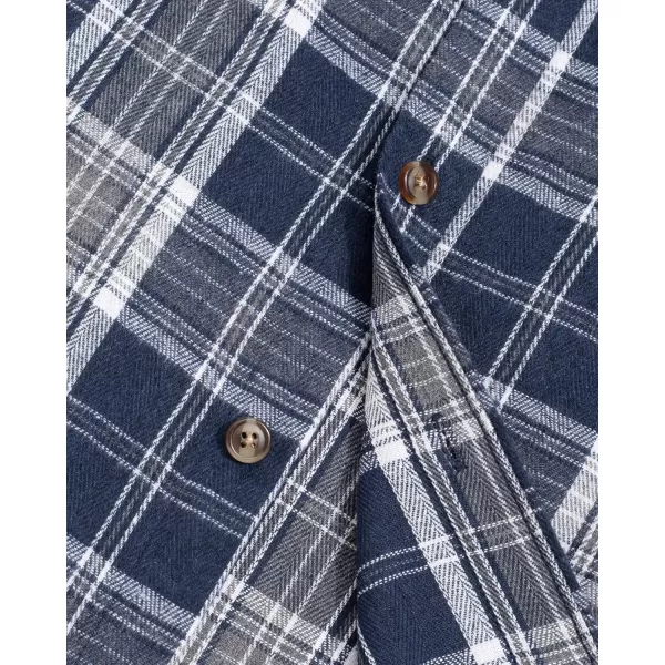 J.VER Men's Flannel Plaid Shirts Long Sleeve Regular Fit Casual Button Down Checkered Buffalo Plaid Shirt for Fall Winter