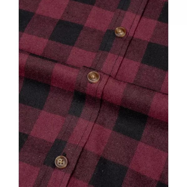 J.VER Men's Flannel Plaid Shirts Long Sleeve Regular Fit Casual Button Down Checkered Buffalo Plaid Shirt for Fall Winter