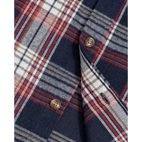 J.VER Men's Flannel Plaid Shirts Long Sleeve Regular Fit Casual Button Down Checkered Buffalo Plaid Shirt for Fall Winter