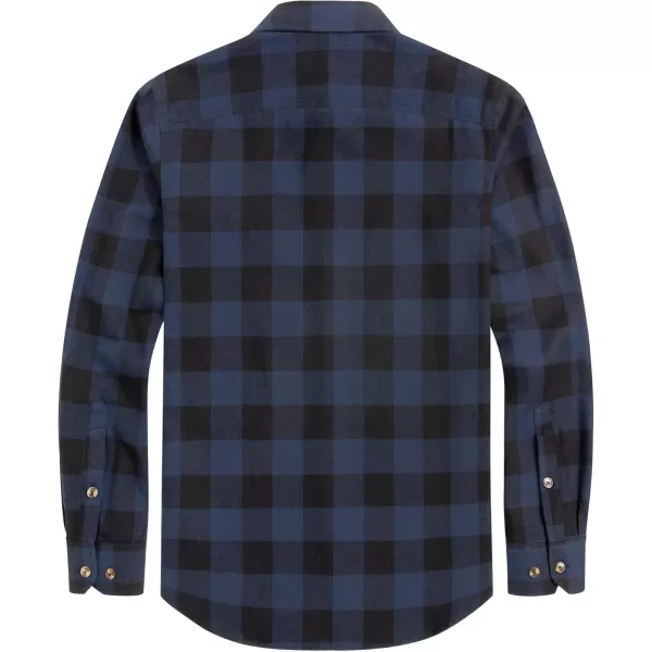 J.VER Men's Flannel Plaid Shirts Long Sleeve Regular Fit Casual Button Down Checkered Buffalo Plaid Shirt for Fall Winter