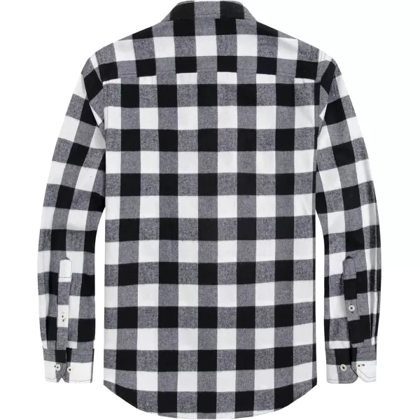 J.VER Men's Flannel Plaid Shirts Long Sleeve Regular Fit Casual Button Down Checkered Buffalo Plaid Shirt for Fall Winter