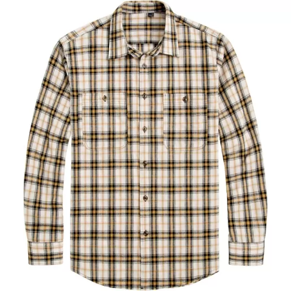 J.VER Men's Flannel Plaid Shirts Long Sleeve Regular Fit Casual Button Down Checkered Buffalo Plaid Shirt for Fall Winter