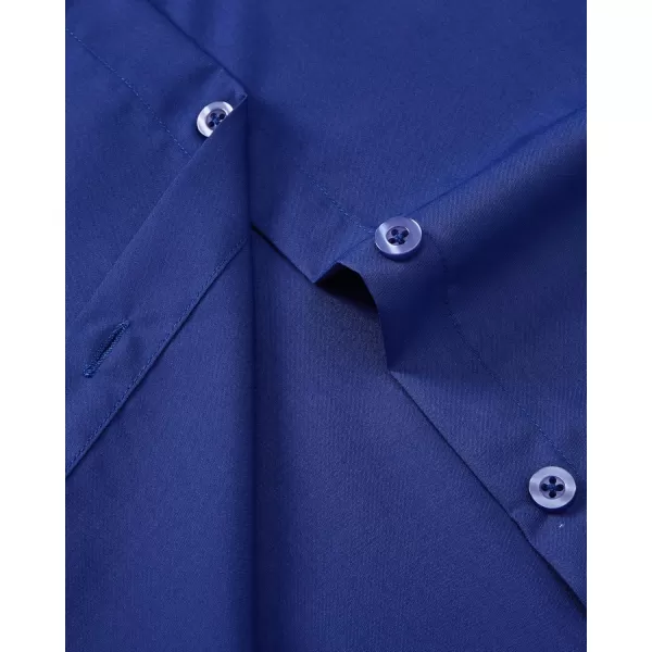 J.VER Womens Button Down Dress Shirts Wrinkle Free Long Sleeve Formal Shirt Solid Casual Work Blouse Collared Top with Pocket