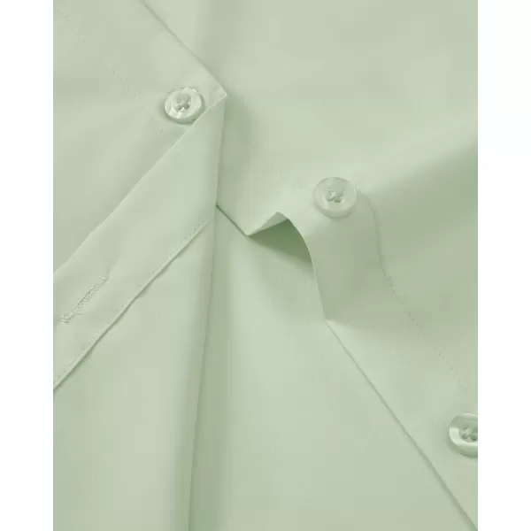 J.VER Womens Button Down Dress Shirts Wrinkle Free Long Sleeve Formal Shirt Solid Casual Work Blouse Collared Top with Pocket