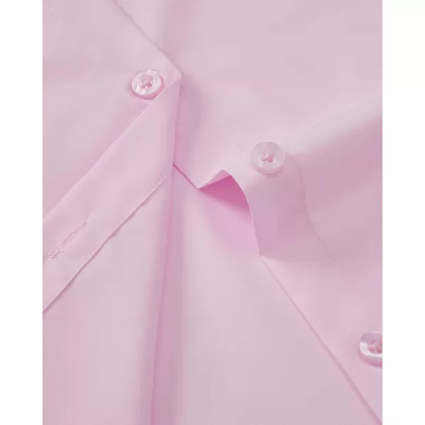 J.VER Womens Button Down Dress Shirts Wrinkle Free Long Sleeve Formal Shirt Solid Casual Work Blouse Collared Top with Pocket