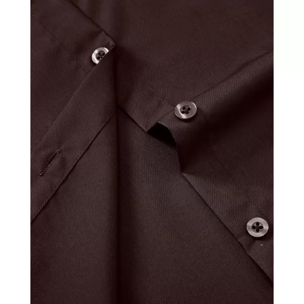 J.VER Womens Button Down Dress Shirts Wrinkle Free Long Sleeve Formal Shirt Solid Casual Work Blouse Collared Top with Pocket