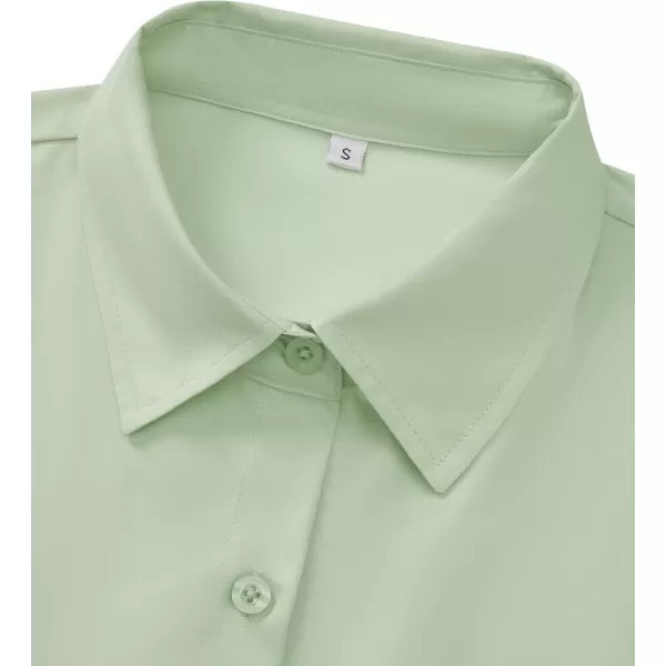 J.VER Womens Button Down Dress Shirts Wrinkle Free Long Sleeve Formal Shirt Solid Casual Work Blouse Collared Top with Pocket