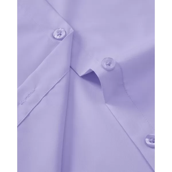 J.VER Womens Button Down Dress Shirts Wrinkle Free Long Sleeve Formal Shirt Solid Casual Work Blouse Collared Top with Pocket