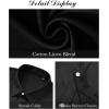 imageJVER Mens Cotton Linen Short Sleeve Shirts Casual Button Down Shirt for Men Beach Summer Vacation Wedding TopsBlack