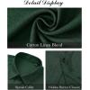 imageJVER Mens Cotton Linen Short Sleeve Shirts Casual Button Down Shirt for Men Beach Summer Vacation Wedding TopsDark Green