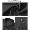 imageJVER Mens Cotton Linen Short Sleeve Shirts Casual Button Down Shirt for Men Beach Summer Vacation Wedding TopsDark Grey