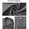 imageJVER Mens Cotton Linen Short Sleeve Shirts Casual Button Down Shirt for Men Beach Summer Vacation Wedding TopsGrey Blue