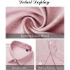 imageJVER Mens Cotton Linen Short Sleeve Shirts Casual Button Down Shirt for Men Beach Summer Vacation Wedding TopsPink