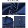 imageJVER Mens Cotton Linen Short Sleeve Shirts Casual Button Down Shirt for Men Beach Summer Vacation Wedding TopsRoyal Blue