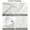 imageJVER Mens Cotton Linen Short Sleeve Shirts Casual Button Down Shirt for Men Beach Summer Vacation Wedding TopsWhite