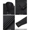 imageJVER Womens Dress Shirts Long Sleeve Button Down Shirts WrinkleFree Solid Work BlouseBlack