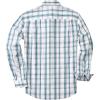 imageMens Plaid Pearl Snap Button Shirts Casual Long Sleeve Checked Shirt Western Cowboy Shirts with Two Pockets for WorkWhite