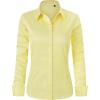 imageJVER Womens Dress Shirts Long Sleeve Button Down Shirts WrinkleFree Solid Work BlouseLight Yellow