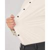 imageJVER Mens Dress Shirts Stretch Long Sleeve Formal Shirt Solid Business Casual Button Down Shirts for Wedding PromBeige