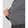 imageJVER Mens Dress Shirts Stretch Long Sleeve Formal Shirt Solid Business Casual Button Down Shirts for Wedding PromDark Grey