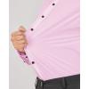 imageJVER Mens Dress Shirts Stretch Long Sleeve Formal Shirt Solid Business Casual Button Down Shirts for Wedding PromPink