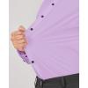 imageJVER Mens Dress Shirts Stretch Long Sleeve Formal Shirt Solid Business Casual Button Down Shirts for Wedding PromPurple