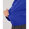 imageJVER Mens Dress Shirts Stretch Long Sleeve Formal Shirt Solid Business Casual Button Down Shirts for Wedding PromRoyal Blue
