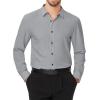 imageJVER Mens Dress Shirts Stretch Long Sleeve Formal Shirt Solid Business Casual Button Down Shirts for Wedding PromSilver Grey
