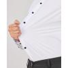 imageJVER Mens Dress Shirts Stretch Long Sleeve Formal Shirt Solid Business Casual Button Down Shirts for Wedding PromWhite