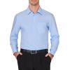 imageJVER Mens Dress Shirts Wrinkle Free Long Sleeve Formal Shirt Solid Business Casual Button Down Shirts for Wedding PromBlue
