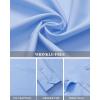 imageJVER Mens Dress Shirts Wrinkle Free Long Sleeve Formal Shirt Solid Business Casual Button Down Shirts for Wedding PromBlue
